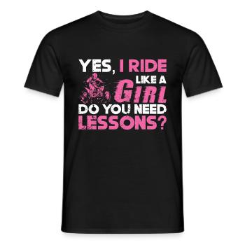 Quad Racing ATV Wheeler Dirt Road - Männer T-Shirt - Schwarz - Vorne - AI Model Male 178 light (178cm)