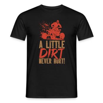Quad Racing ATV Wheeler Dirt Road - Männer T-Shirt - Schwarz - Vorne - AI Model Male 178 light (178cm)