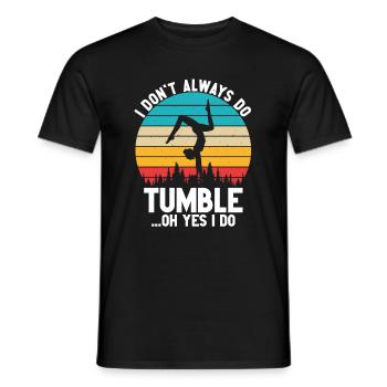 Tumbler Gymnaste Fille Tumbler - T-shirt homme - noir - Devant - AI Model Male 178 light (178cm)