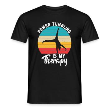 Tumbler Gymnaste Fille Tumbler - T-shirt homme - noir - Devant - AI Model Male 178 light (178cm)
