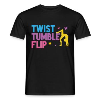 Tumbler Gymnaste Fille Tumbler - T-shirt homme - noir - Devant - AI Model Male 178 light (178cm)