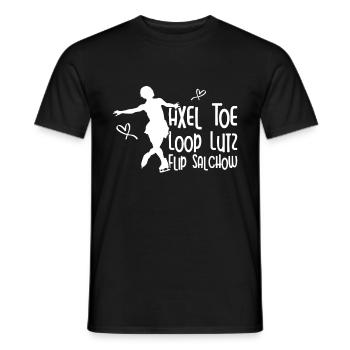 Ice Skating -Skater Ice Shield Skate Girl - Men's T-Shirt - black - Front - AI Model Male 178 light (178cm)