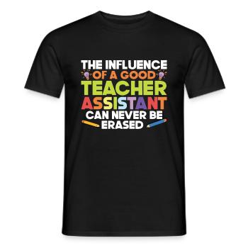 Teacher -Assistant Headmaster Teaching - Men's T-Shirt - black - Front - AI Model Male 178 light (178cm)
