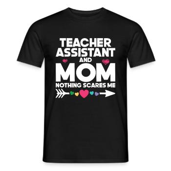 Teacher -Assistant Headmaster Teaching - Men's T-Shirt - black - Front - AI Model Male 178 light (178cm)