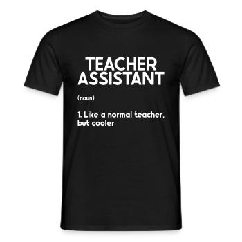 Teacher -Assistant Headmaster Teaching - Men's T-Shirt - black - Front - AI Model Male 178 light (178cm)