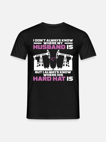 Ölfeldarbeiter Rig Roughneck Ölfeldfrau - Männer T-Shirt - Schwarz