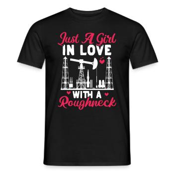 Ölfeldarbeiter Rig Roughneck Ölfeldfrau - Männer T-Shirt - Schwarz - Vorne - AI Model Male 178 light (178cm)