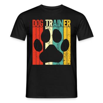 Hundetrainer Welpe Lustiges Haustier Training - Männer T-Shirt - Schwarz - Vorne - AI Model Male 178 light (178cm)