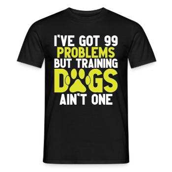Hundetrainer Welpe Lustiges Haustier Training - Männer T-Shirt - Schwarz - Vorne - AI Model Male 178 light (178cm)