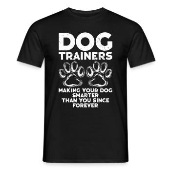 Hundetrainer Welpe Lustiges Haustier Training - Männer T-Shirt - Schwarz - Vorne - AI Model Male 178 light (178cm)