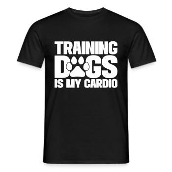 Hundetrainer Welpe Lustiges Haustier Training - Männer T-Shirt - Schwarz - Vorne - AI Model Male 178 light (178cm)