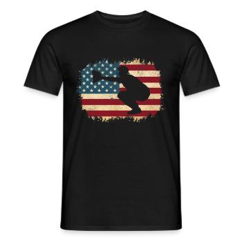 Baseball Catcher Baseball Player Pitcher - Men's T-Shirt - black - Front - AI Model Male 178 light (178cm)