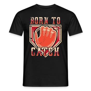 Baseball Catcher Baseball Player Pitcher - Men's T-Shirt - black - Front - AI Model Male 178 light (178cm)