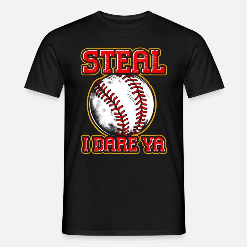 Baseballfänger Baseballspieler Pitcher - Männer T-Shirt - Schwarz
