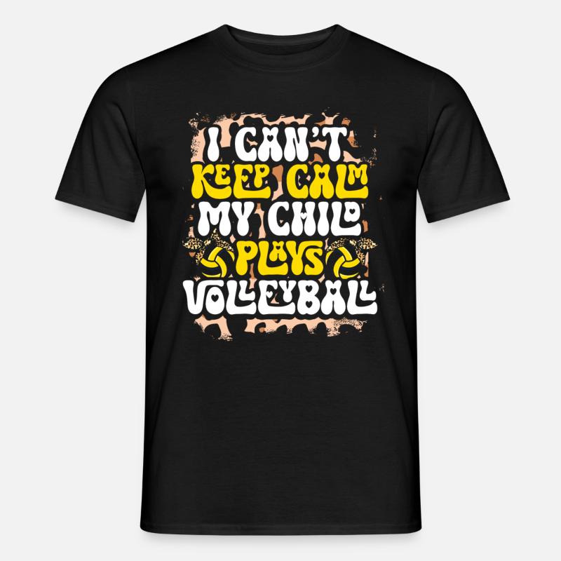 Volleyball Mutter Volleyball Mutter - Männer T-Shirt - Schwarz
