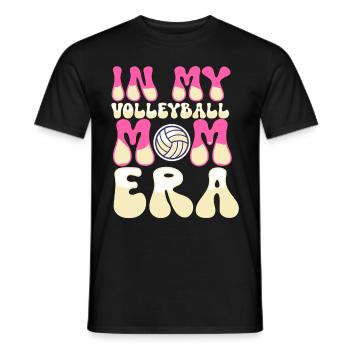 Volleyball Mom Volleyball Mom - Men's T-Shirt - black - Front - AI Model Male 178 light (178cm)