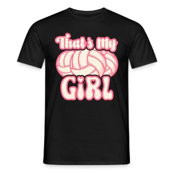 Volleyball Mom Volleyball Mom - Men's T-Shirt - black - Front - AI Model Male 178 light (178cm)
