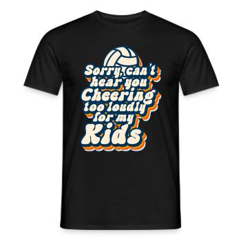 Volleyball Mom Volleyball Mom - Men's T-Shirt - black - Front - AI Model Male 178 light (178cm)