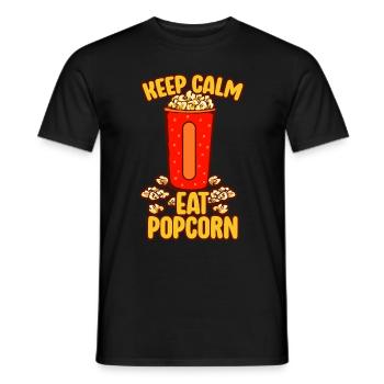 Popcorn Liebhaber Kino Film Snack - Männer T-Shirt - Schwarz - Vorne - AI Model Male 178 light (178cm)
