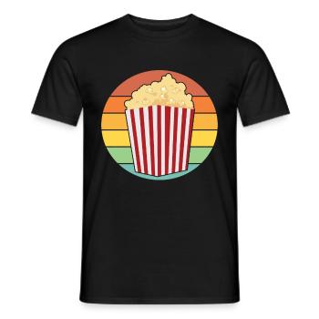 Popcorn Liebhaber Kino Film Snack - Männer T-Shirt - Schwarz - Vorne - AI Model Male 178 light (178cm)