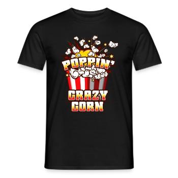 Popcorn Liebhaber Kino Film Snack - Männer T-Shirt - Schwarz - Vorne - AI Model Male 178 light (178cm)