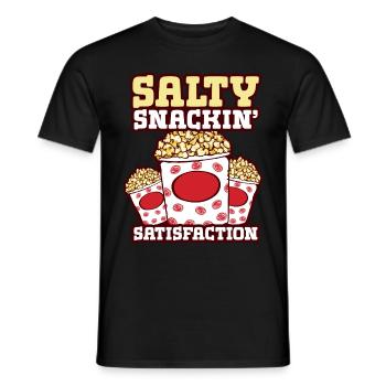 Popcorn Liebhaber Kino Film Snack - Männer T-Shirt - Schwarz - Vorne - AI Model Male 178 light (178cm)