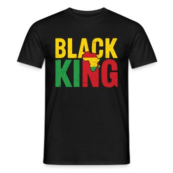 Mois de l’histoire des Noirs Juneteenth Afro-Américain - T-shirt homme - noir - Devant - AI Model Male 178 light (178cm)