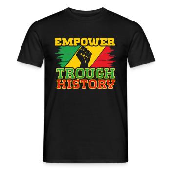 Mois de l’histoire des Noirs Juneteenth Afro-Américain - T-shirt homme - noir - Devant - AI Model Male 178 light (178cm)