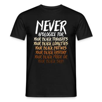 Mois de l’histoire des Noirs Juneteenth Afro-Américain - T-shirt homme - noir - Devant - AI Model Male 178 light (178cm)