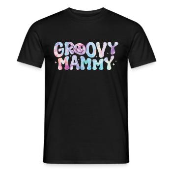 Groovy Mutter Passende Familie Am 1. Geburtstag - Männer T-Shirt - Schwarz - Vorne - AI Model Male 178 light (178cm)