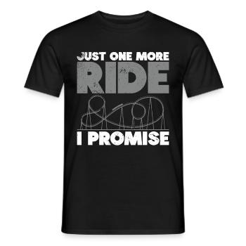 Montagnes russes, parc d’attractions, montagnes russes, manège - T-shirt homme - noir - Devant - AI Model Male 178 light (178cm)