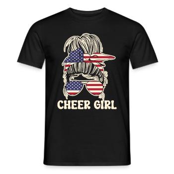 Pom-pom girl Cheerleading Jeunes - T-shirt homme - noir - Devant - AI Model Male 178 light (178cm)