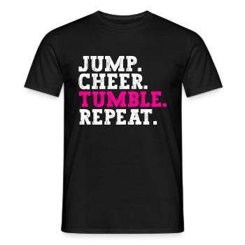 Pom-pom girl Cheerleading Jeunes - T-shirt homme - noir - Devant - AI Model Male 178 light (178cm)
