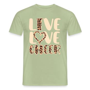 Cheerleadermädchen Cheerleading Jugend - Männer T-Shirt - Sage - Vorne - AI Model Male 178 light (178cm)
