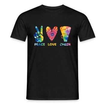 Pom-pom girl Cheerleading Jeunes - T-shirt homme - noir - Devant - AI Model Male 178 light (178cm)