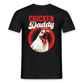 Amoureux de la poule Fermier Poulailler Amoureux de la poule - T-shirt homme - noir - Devant - AI Model Male 178 light (178cm)