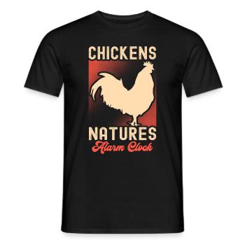 Amoureux de la poule Fermier Poulailler Amoureux de la poule - T-shirt homme - noir - Devant - AI Model Male 178 light (178cm)