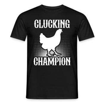 Amoureux de la poule Fermier Poulailler Amoureux de la poule - T-shirt homme - noir - Devant - AI Model Male 178 light (178cm)