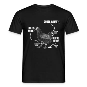 Amoureux de la poule Fermier Poulailler Amoureux de la poule - T-shirt homme - noir - Devant - AI Model Male 178 light (178cm)