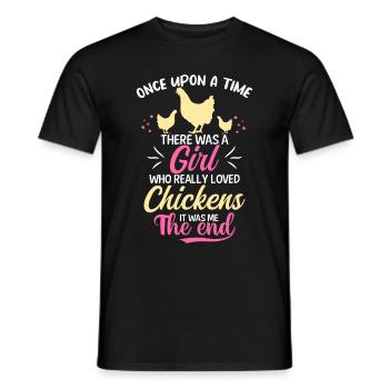 Amoureux de la poule Fermier Poulailler Amoureux de la poule - T-shirt homme - noir - Devant - AI Model Male 178 light (178cm)