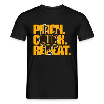 Amoureux de la poule Fermier Poulailler Amoureux de la poule - T-shirt homme - noir - Devant - AI Model Male 178 light (178cm)