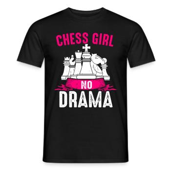 Schachspieler Stücke Schachliebhaber Mädchen - Männer T-Shirt - Schwarz - Vorne - AI Model Male 178 light (178cm)