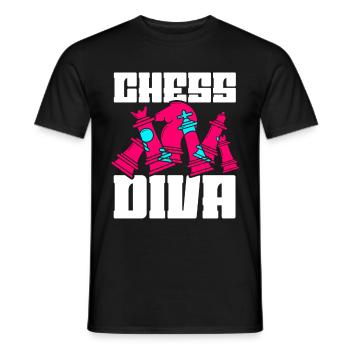 Schachspieler Stücke Schachliebhaber Mädchen - Männer T-Shirt - Schwarz - Vorne - AI Model Male 178 light (178cm)
