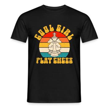 Schachspieler Stücke Schachliebhaber Mädchen - Männer T-Shirt - Schwarz - Vorne - AI Model Male 178 light (178cm)