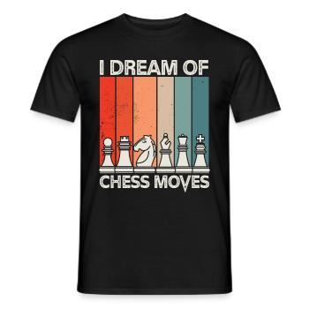 Schachspieler Stücke Schachliebhaber Mädchen - Männer T-Shirt - Schwarz - Vorne - AI Model Male 178 light (178cm)