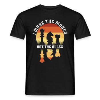 Schachspieler Stücke Schachliebhaber Mädchen - Männer T-Shirt - Schwarz - Vorne - AI Model Male 178 light (178cm)