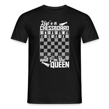 Schachspieler Stücke Schachliebhaber Mädchen - Männer T-Shirt - Schwarz - Vorne - AI Model Male 178 light (178cm)