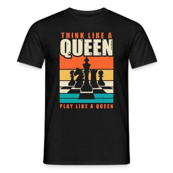 Schachspieler Stücke Schachliebhaber Mädchen - Männer T-Shirt - Schwarz - Vorne - AI Model Male 178 light (178cm)