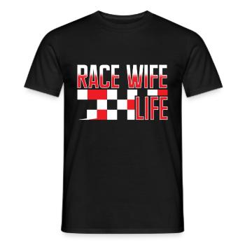 Race Woman Racing Quotes Car Racer Driver - Men's T-Shirt - black - Front - AI Model Male 178 light (178cm)