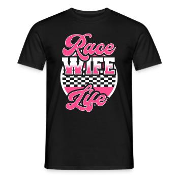 Race Woman Racing Quotes Car Racer Driver - Men's T-Shirt - black - Front - AI Model Male 178 light (178cm)